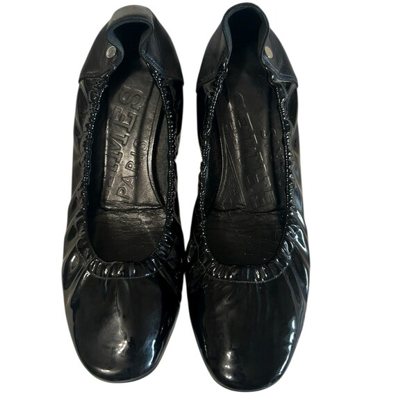 Hermes Carina Patent Leather Black Ballet Flat Luxury Slip Shoes EU 35 /US 5-5.5 - Picture 4 of 12